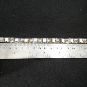 WS2812B LED Strip, 60 LEDs/Meter, Black PCB, Per Meter