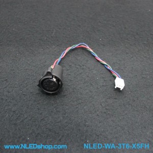 XLR Connector, 5-pin, Female, 6" Wire With Housing