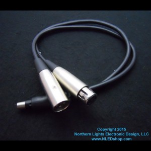 Tiny XLR NLED Quasar Breakout Cable