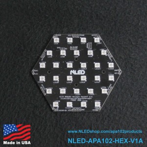 APA102 LED Panel - 30 Pixel Hexagon