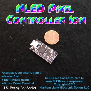 NLED Pixel Controller Ion - USB Enabled, Multiple Pixel Chipsets