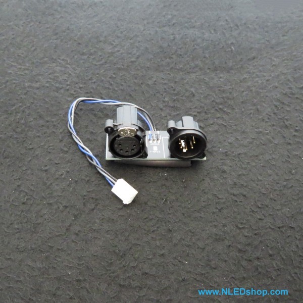 XLR carrier, 3 pin, 6" tail with housing