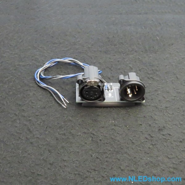 XLR carrier, 5 pin, 6" tail tinned